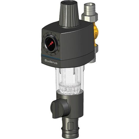 Logafix Filterkombination 1 Zoll mit Druckminderer, Manometer und drehbarem Anschlussstück