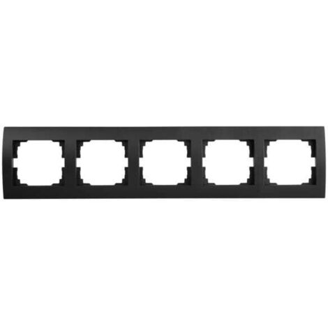 LOGI 5-fold frame - 5 positions - Horizontal - ABS negro mate - 365x81mm