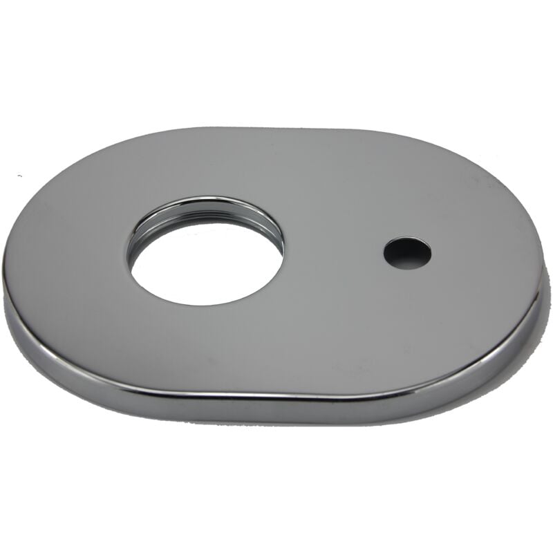 Logica Roca rosace chromée pour robinet de salle de bains encastré Roca