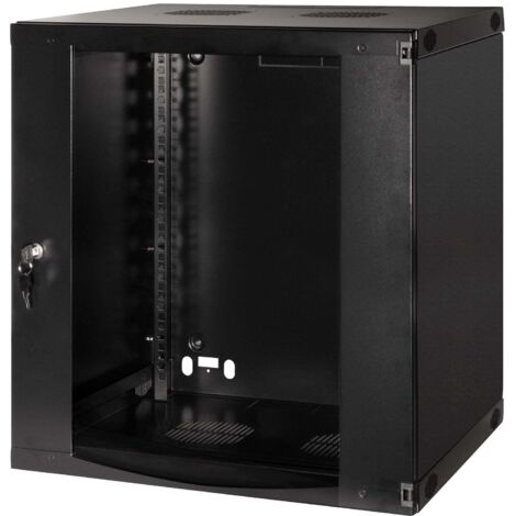 LOGILINK 19" Wandgehäuse W12F64B, einteilig, 12 HE, dunkelgrau