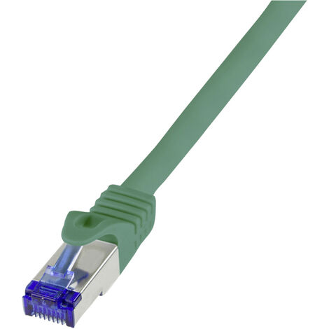 LogiLink C6A055S RJ45  CAT 6a S/FTP 2.00 m Grün  1 St.