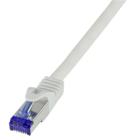 LogiLink C6A142S RJ45  CAT 6a S/FTP 50.00 m Grau  1 St.