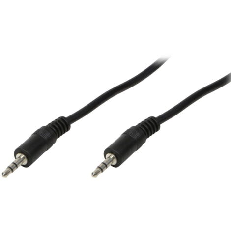 LogiLink CA1049 Klinke Audio Anschlusskabel  1.00 m Schwarz (matt)