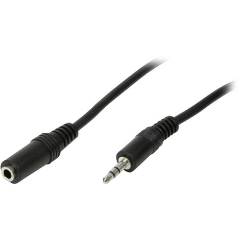 LogiLink CA1054 Klinke Audio Anschlusskabel  3.00 m Schwarz (matt)