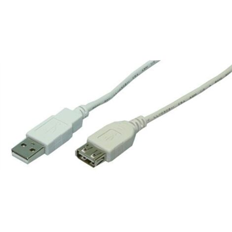 Logilink  Câble d'extension USB  Femelle  USB Type-A 4 broches  Mâle  USB Type-A 4 broches  3 m