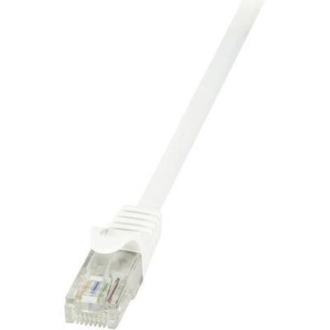 LOGILINK Câble réseau (RJ45) CAT6 U/UTP blanc 0,50M V965331
