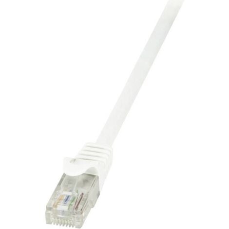 LOGILINK Câble réseau (RJ45) CAT6 U/UTP blanc 15M