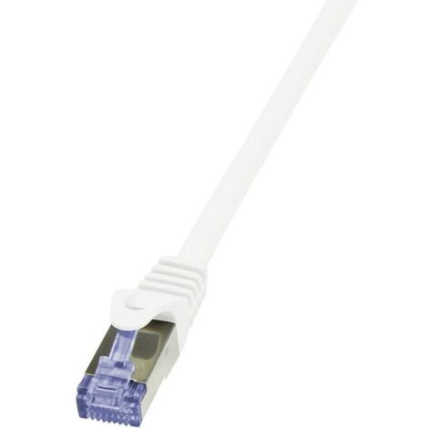 LOGILINK Câble réseau (RJ45) CAT6A S/FTP blanc 50M
