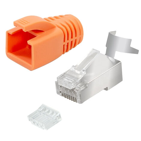 LOGILINK CAT.6A RJ45 Modular Stecker f. Cat.6A & Cat.7 Verlegekabel 10er Pack