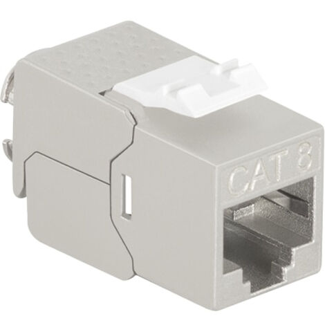LOGILINK Cat.8.1 Keystone-Buchse STP AWG 22–26, werkzeuglos, nur 14,5 mm breit