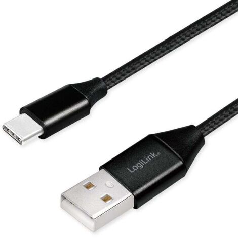Logilink Cavo SuperSpeed USB-C  Maschio/USB-A Maschio 1m Nero
