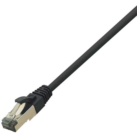 LogiLink CQ8033S RJ45 Câble réseau, câble patch CAT 8.1 S/FTP 1.00 m noir sans halogène 1 pc(s) R217861