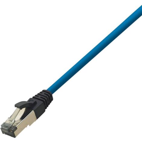 LogiLink CQ8036S RJ45 Câble réseau, câble patch CAT 8.1 S/FTP 1.00 m bleu sans halogène 1 pc(s) R217801