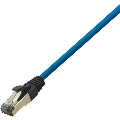 LogiLink CQ8066S RJ45 Câble réseau, câble patch CAT 8.1 S/FTP 3.00 m bleu sans halogène 1 pc(s) R217461