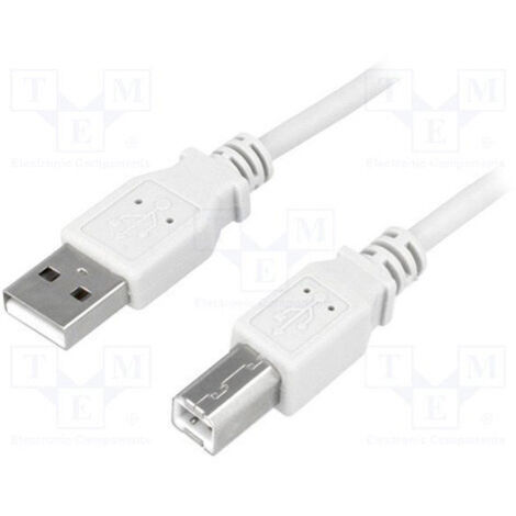 LogiLink CU0008 - 3m USB 2.0 2X Male Kabel, grau