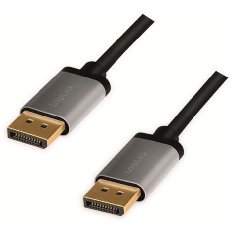 LOGILINK DisplayPort-Kabel CDA0102, Stecker/Stecker, Alu, 4k, 3 m