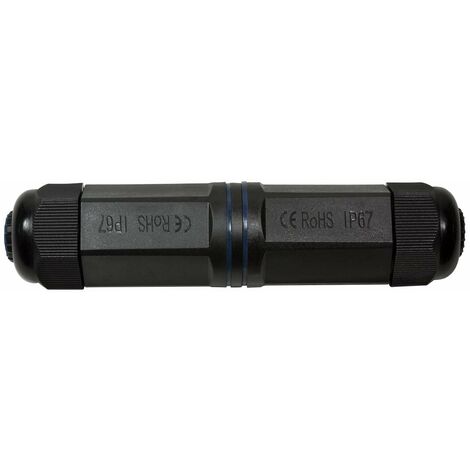 LOGILINK - EMPALME DE CABLE DE RED EXTERIOR RJ45 HEMBRA/HEMBRA, IP67 IMPERMEABLE