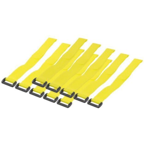 LOGILINK Fascette Fermacavo Gialle con strappo Set da 10 pz