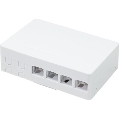 LOGILINK FTTH-Anschlussdose FB1002, Aufputz, inklusive Hutschienenhalterung