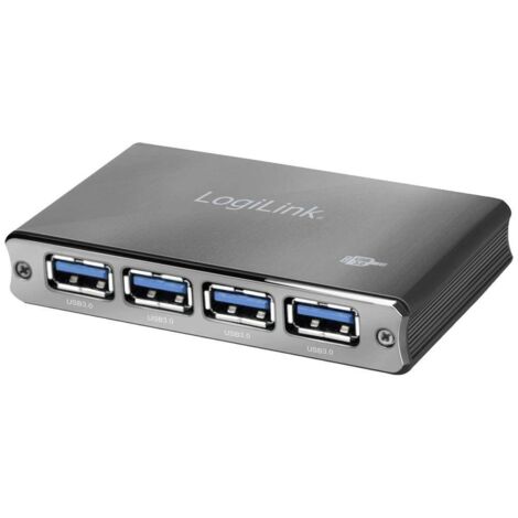 LOGILINK Hub USB 3.0 UA0282, 4 ports, aluminium