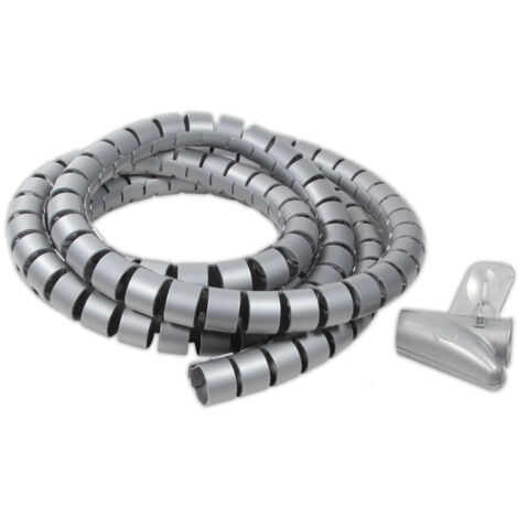 LogiLink KAB0014 Spiralkabelorganizer, 1,5 m, silber