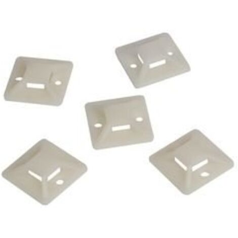 LogiLink Kabelbinderhalter  ABS  100Stk selbstklebend 4x4cm (KAB0045)