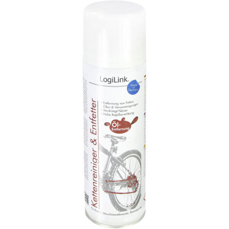 LOGILINK Kettenreiniger und Entfetter für Fahrräder, 300 ml