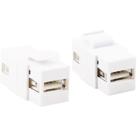LogiLink Keystone Acoplador En Línea Usb2.0-A Hembra Usb2.0-A Hembra