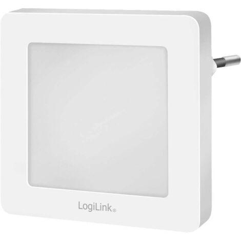 LogiLink LED013 LED013 Luce notturna LED con sensore crepuscolare Quadrato LED (monocolore) Bianco caldo Bianco