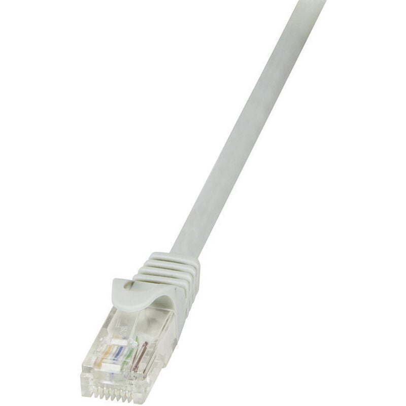 Logilink - CP2082U RJ45 Netzwerkkabel, Patchkabel cat 6 u/utp 7.50 m Grau mit Rastnasenschutz 1 St.