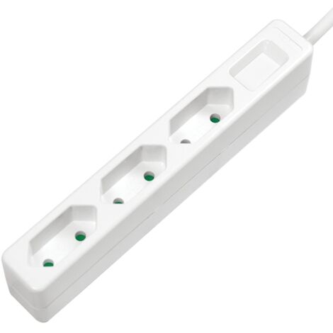 LOGILINK LPS229 TOMA INTERIOR MÚLTIPLE 1,5 M 3 TOMAS AC BLANCO