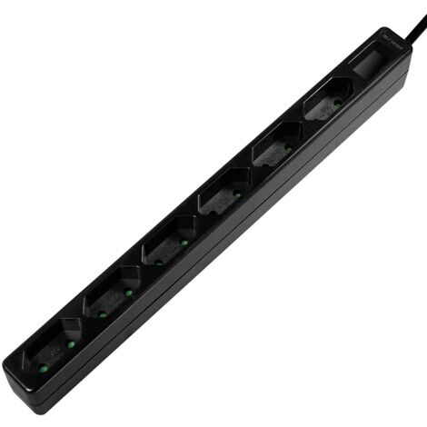 LogiLink LPS231B multiprise 1,5 m 6 sortie(s) CA Intérieure Noir