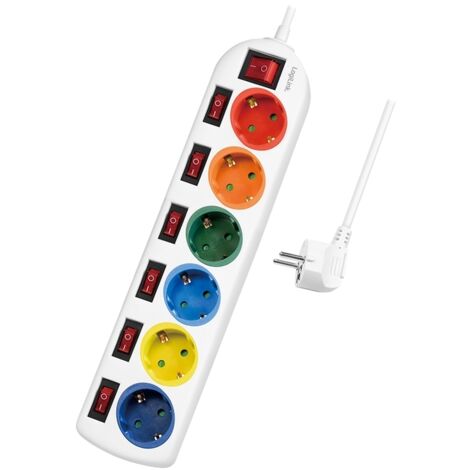LOGILINK LPS259 MULTIPRISE 1,5 M 6 SORTIE(S) CA INTÉRIEURE BLANC