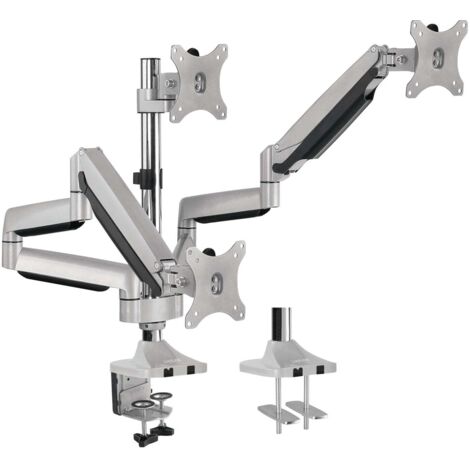 LOGILINK Monitorhalterung BP0052 3fach 13-32, 2x Gasdruckfeder, Aluminium
