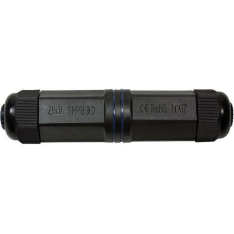 LOGILINK NP0080 - CONECTOR DE CABLE (2 CONECTORES RJ45, IP67, IMPERMEABLE)