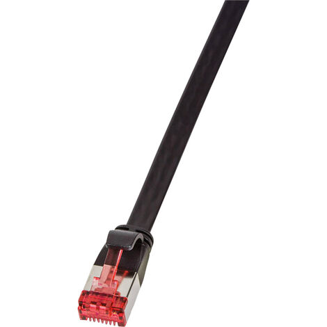 LOGILINK Patchkabel SlimLine CAT.6A U/FTP schwarz 2m