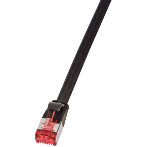 LOGILINK Patchkabel SlimLine CAT.6A U/FTP schwarz 7,5m