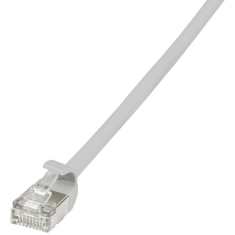 LOGILINK Patchkabel SlimLine Ultraflex CAT.6A U/FTP grau 1m