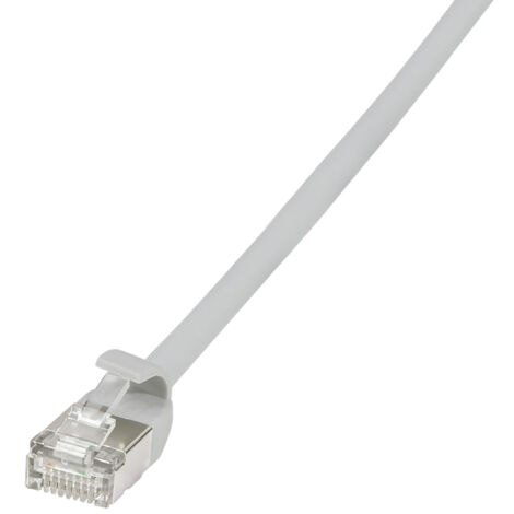 LOGILINK Patchkabel SlimLine Ultraflex CAT.6A U/FTP grau 2m
