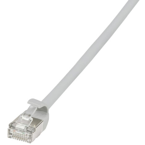 LOGILINK Patchkabel SlimLine Ultraflex CAT.6A U/FTP grau 5m
