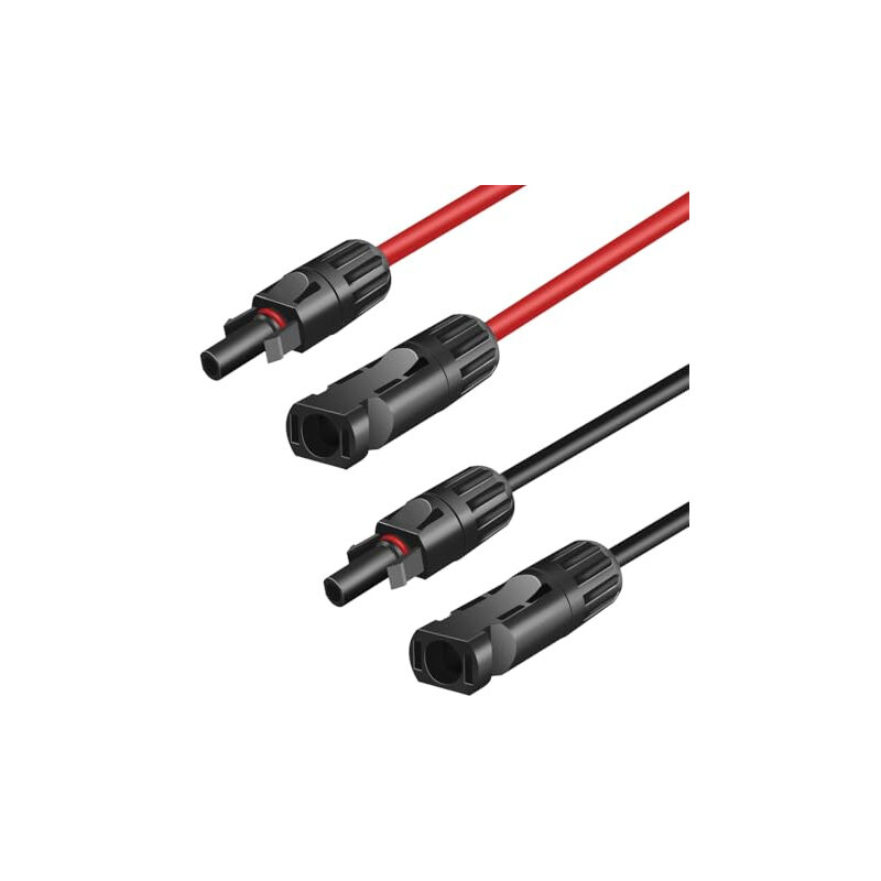PHC0100 kit d'extension solaire MC4/M vers MC4/F 6 MM² cu, 1 m - Logilink