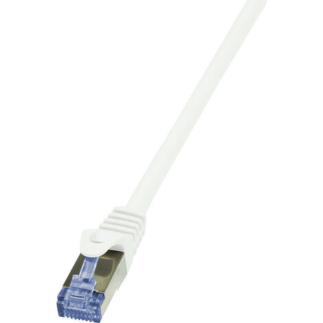 LogiLink PrimeLine Cat.7 S/FTP 0.25m - 0,25 m - Cat7 - S/FTP (S-STP) - RJ-45 - RJ-45 - Blanc (CQ4011S)