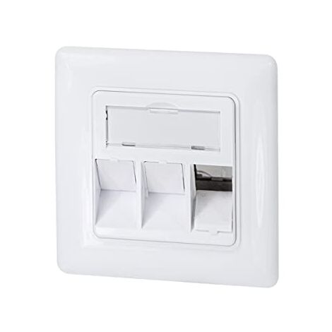 LOGILINK PROFESSIONAL LOGILINK NK4055 NK4055 BOÎTIER ENCASTRABLE POUR 3 MODULES KEYSTONE BLANC PUR (RAL 9010)