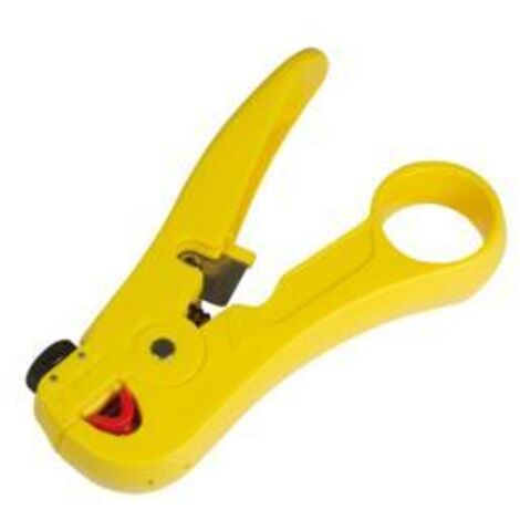 LogiLink Professional wz0032 Spellafili Per Cavo di rete professionale con taglierina per cavi per rete e cavo dati, Giallo