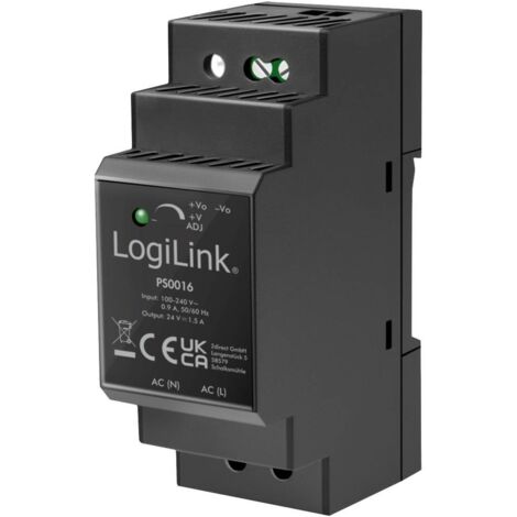 LogiLink PS0016 Alimentatore per guida DIN 24 V 1.5 A 36 W Contenuto 1 pz.