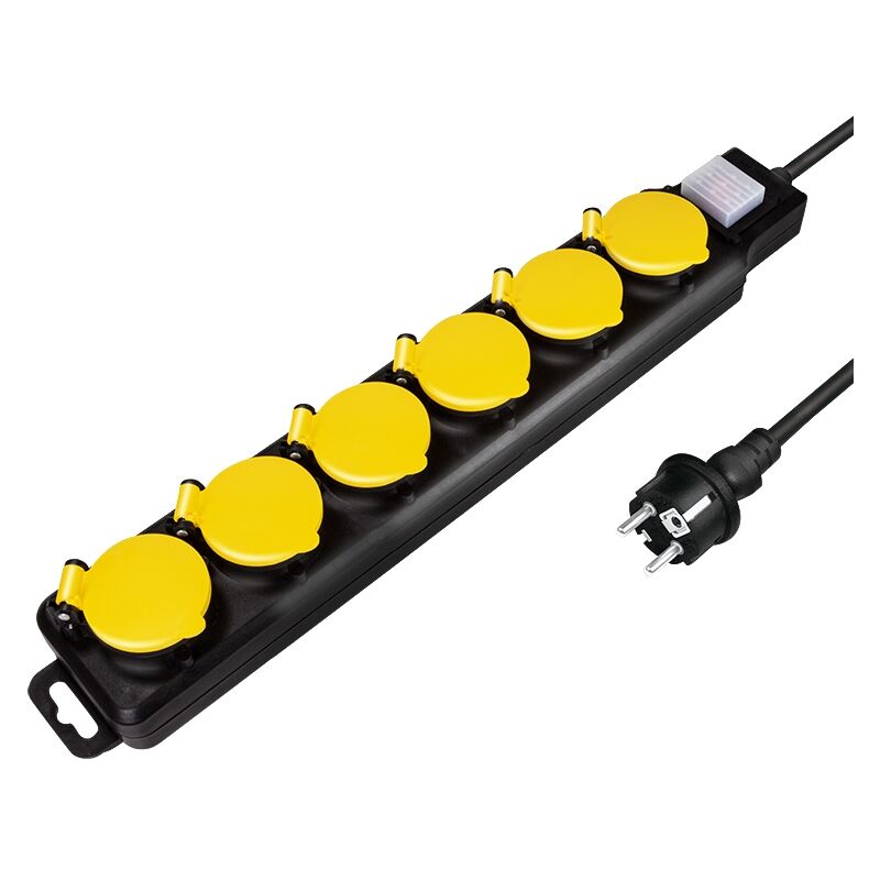 

REGLETA PARA EXTERIORES 6 NEGRO - Logilink
