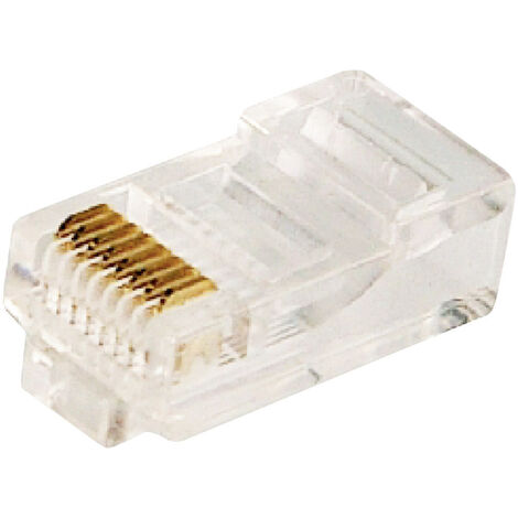 LogiLink RJ45 Western-Modularstecker, vergoldet, 100 Stück
