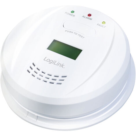 LogiLink SC0111 Kohlenmonoxid-Melder   batteriebetrieben detektiert Kohlenmonoxid