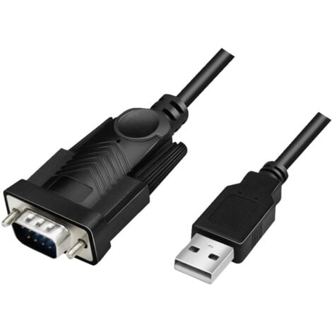 LogiLink série Adaptateur [1x USB 2.0 type A mâle - 1x SUB-D mâle 9 pôles] 1.5 m noir