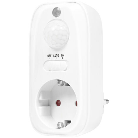 LOGILINK Steckdose mit Bewegungsmelder PA0248, weiß